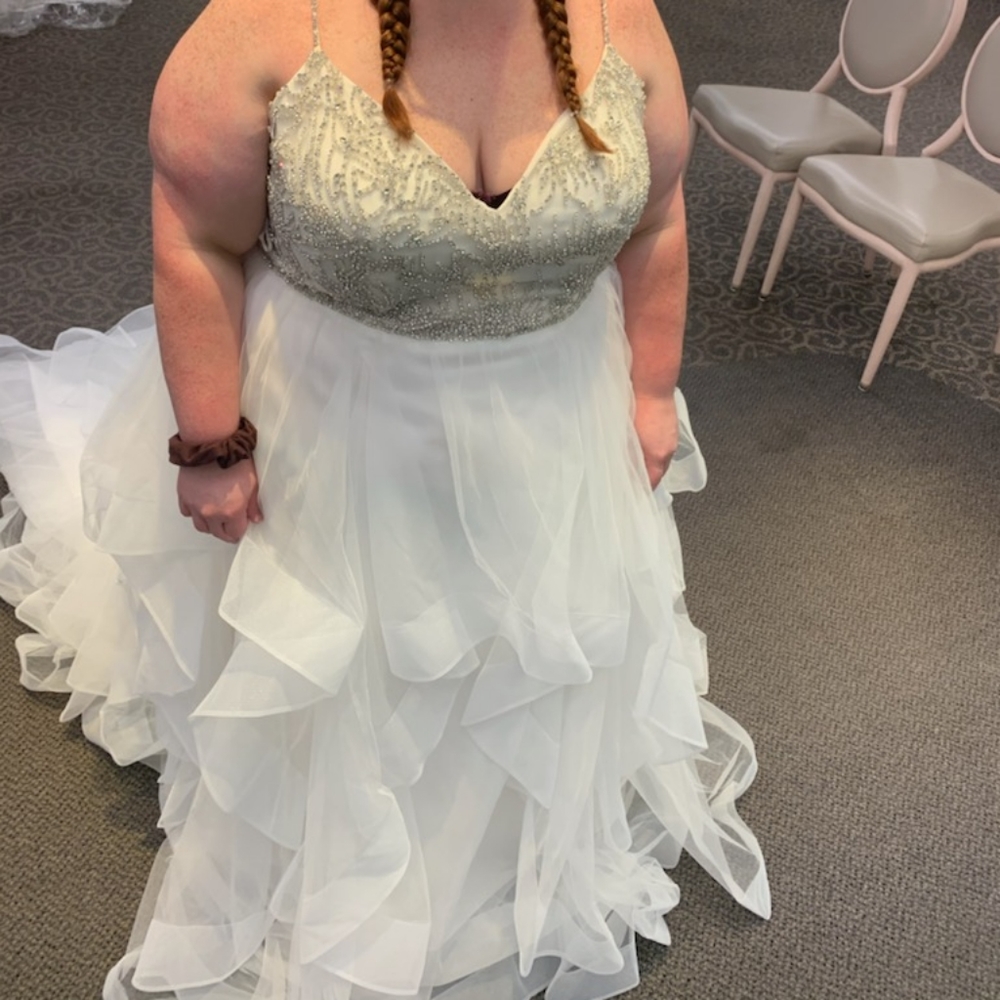 David's Bridal size 22